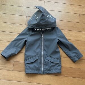 Cat & Jack Shark Hood Rain Jacket in Slate Gray